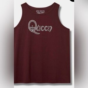 Queen Tank‎ Top Burgundy